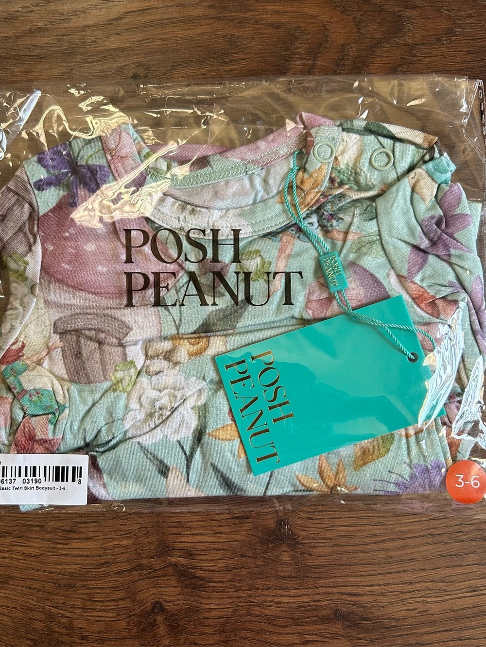 Posh Peanut Long Sleeve Twirl Skirt Bodysuit Faye Fairies 3-6m